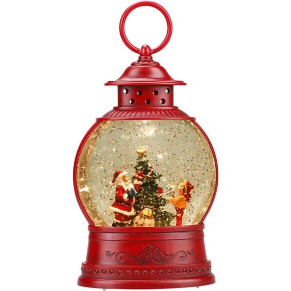 Santa Snow Globe Lighted Christmas Decorations - Picture 1 of 6